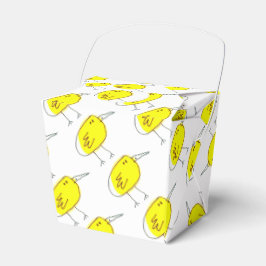 Caja Para Regalos Funny Yellow Cartoon Birds Doodle Drawing 