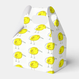 Caja Para Regalos Funny Yellow Cartoon Birds Doodle Drawing 