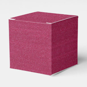 Caja Para Regalos Fushia / Purpurina de Faux Hot Pink
