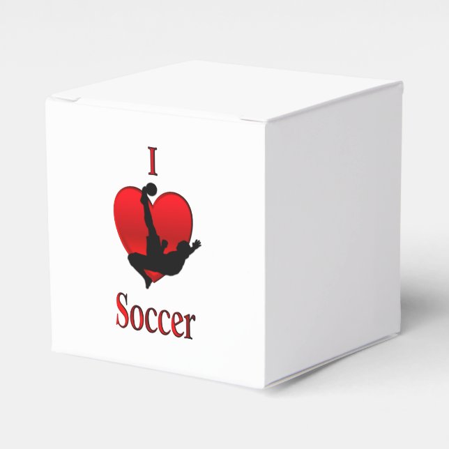 Caja Para Regalos Fútbol de corazón (Costado Anverso)