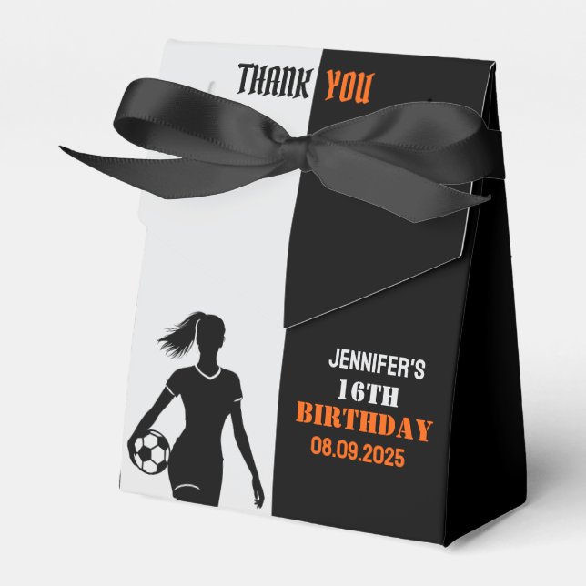 Caja Para Regalos Fútbol, regalo de jugador de fútbol, cumpleaños (Front Side)