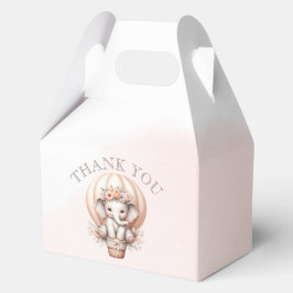 Caja Para Regalos Future Papa Baby Shower Peach Elephant