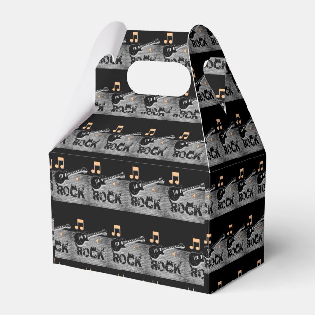 Caja Para Regalos Gable Favor Box Rock (Front Side)