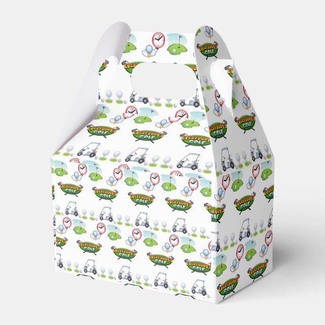 Caja Para Regalos Gable Favor Box Sports (Front Side)