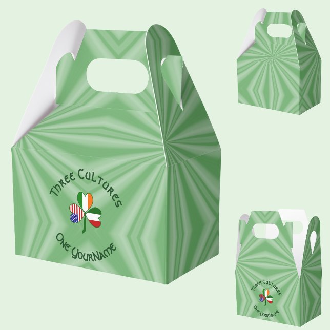 Caja Para Regalos Gable personalizado irlandés-norteamericano de cha (Subido por el creador)