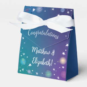 Caja Para Regalos Galaxia Baby Shower del espacio ultraterrestre