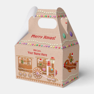 Caja Para Regalos Galletas De Gingerbread Rascadas Con Velas Colorid