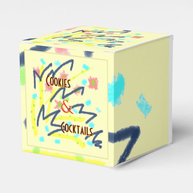 Caja Para Regalos Galletas y Cócteles (Costado Anverso)