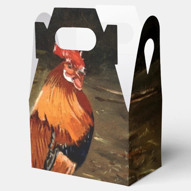 Caja Para Regalos Gallo/Galo/Rooster (Abierto)