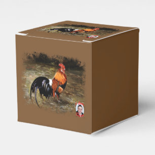 Caja Para Regalos Gallo/Galo/Rooster