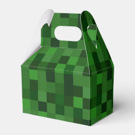 Caja Para Regalos Gamer de bloques de construcción verde