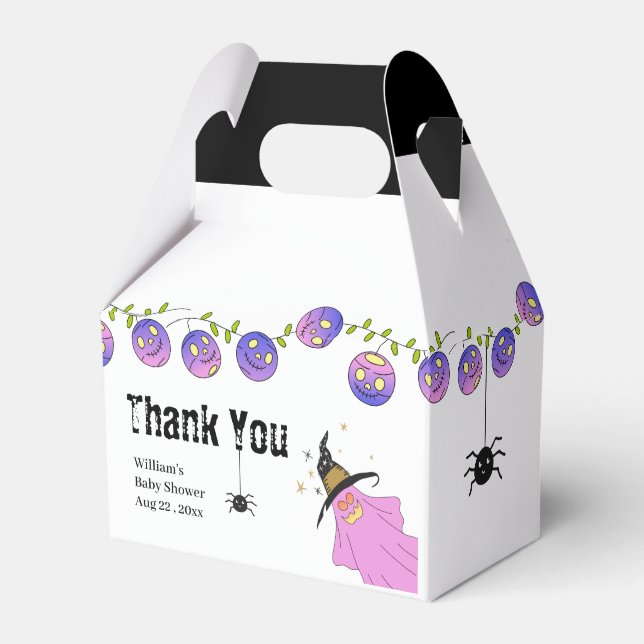 Caja Para Regalos Garland Ghost Skull Gradiente Halloween (Front Side)