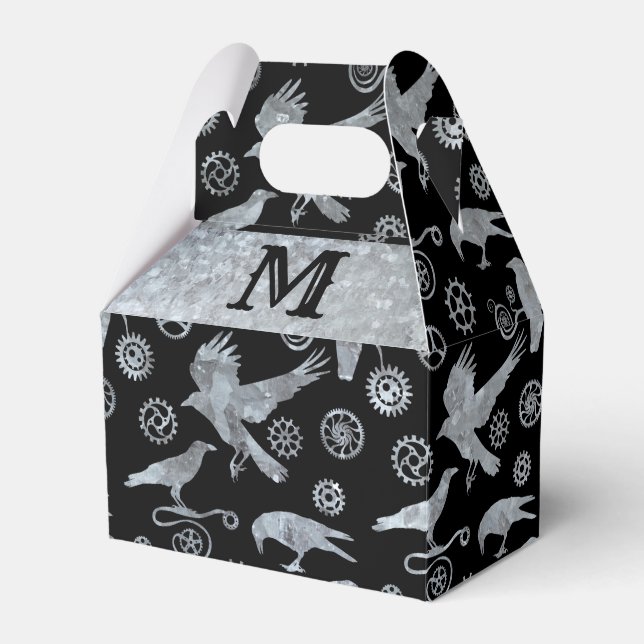 Caja Para Regalos Gases de zinc plateados de acero y cuerdas monogra (Front Side)