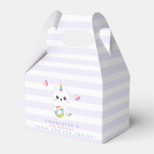 Caja Para Regalos Gato de unicornio lindo - Día de cumpleaños de niñ