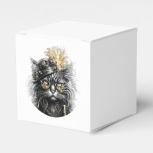 Caja Para Regalos Gato impresionante de Steampunk