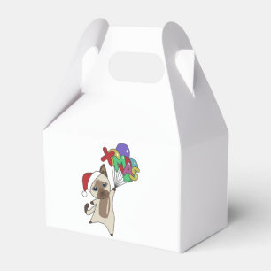 Caja Para Regalos Gato Navidades Nieve Animales De Invierno Gatos