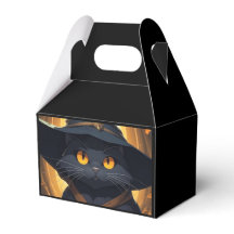 Gato negro en un Gorra brujo