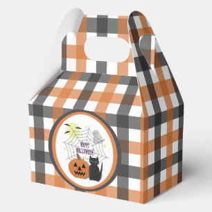 Caja Para Regalos Gato negro y calabaza no asusta Halloween