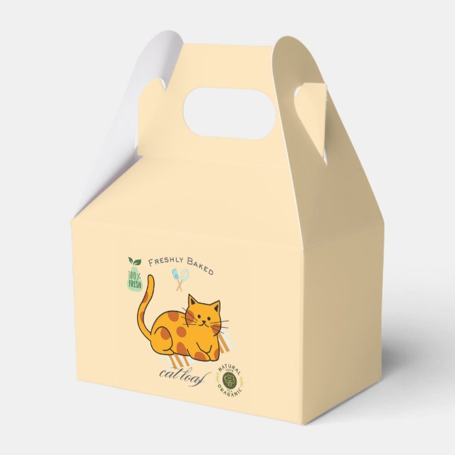 Caja Para Regalos Gato Panecillo Divertido (Front Side)