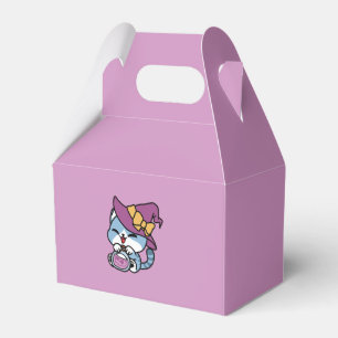 Caja Para Regalos Gato Tabby de Halloween – Sombrero de Bruja y Arte