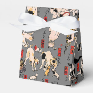 Caja Para Regalos gatos japoneses Ukiyo-e Funny kitty