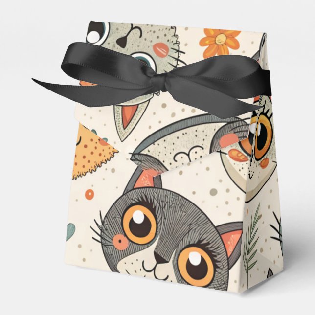 Caja Para Regalos Gatos Lindos (Front Side)
