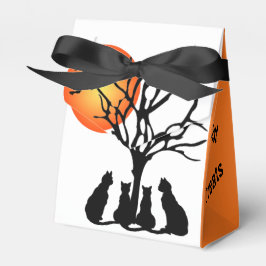 Caja Para Regalos Gatos Negros A La Luz De La Luna