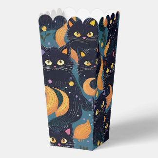 Caja Para Regalos Gatos negros de Halloween