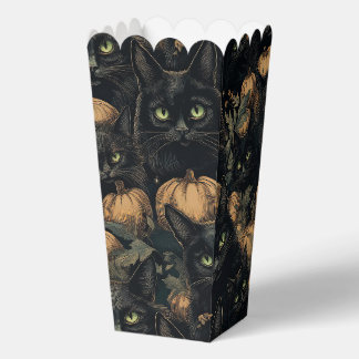 Caja Para Regalos Gatos negros de Halloween