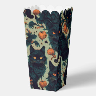 Caja Para Regalos Gatos negros de Halloween