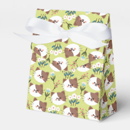 Caja Para Regalos Gatos y flores