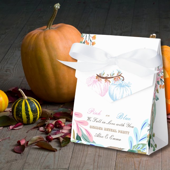 Caja Para Regalos Género de calabaza rosa o azul revelación de invit (Subido por el creador)