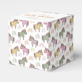 Caja Para Regalos Género neutro de Baby Shower de Unicorn