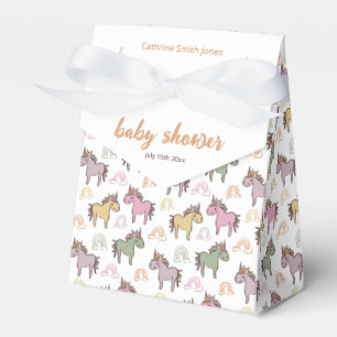 Caja Para Regalos Género neutro de Baby Shower de Unicorn