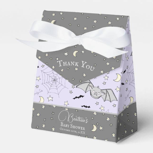 Caja Para Regalos Género suave Bats neutros Halloween y Caída (Front Side)