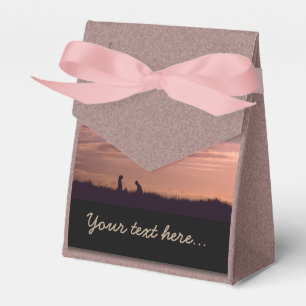 Caja Para Regalos Gente de silueta de sol dulce