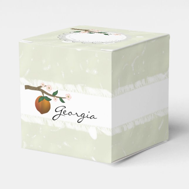 Caja Para Regalos Georgia Peach (Costado Anverso)