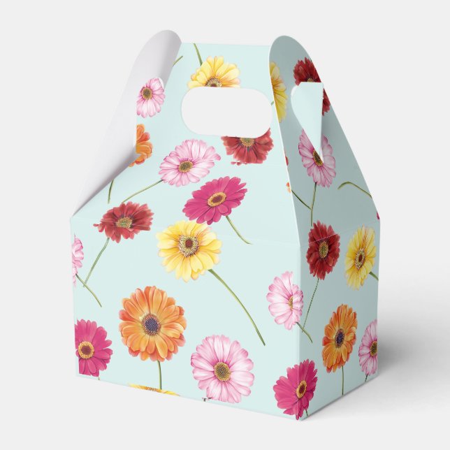 Caja Para Regalos Gerbera,pink,red,orange,yellow (Front Side)