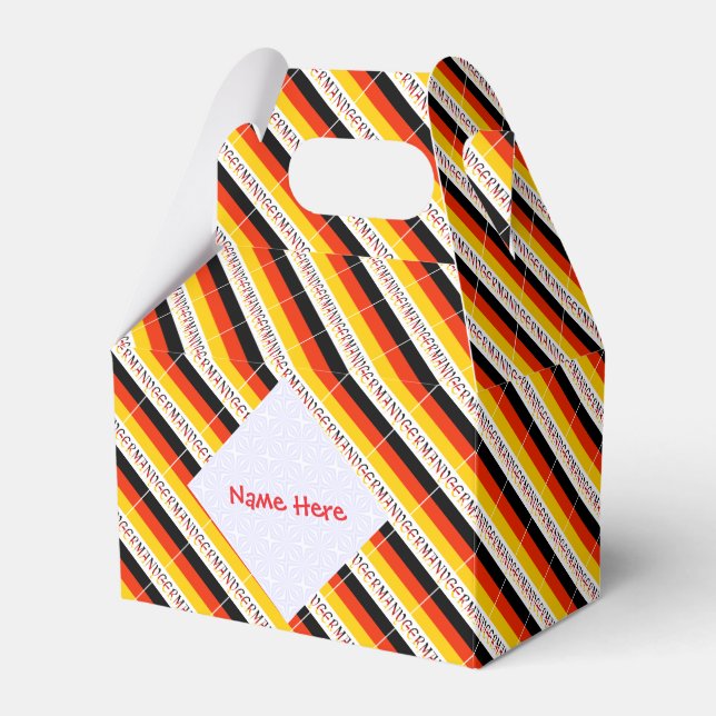 Caja Para Regalos Germany Flag Personalized Gable (Front Side)