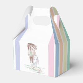 Caja Para Regalos Geschenkverpackung Osterbild, Pferd und Osterhase