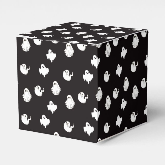 Caja Para Regalos Ghost Halloween (Costado Anverso)