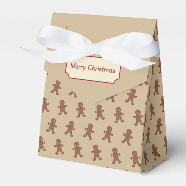 Caja Para Regalos Gingerbread Boys Favor Box (Front Side)