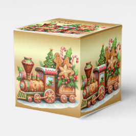 Caja Para Regalos Gingerbread Train Holiday Box