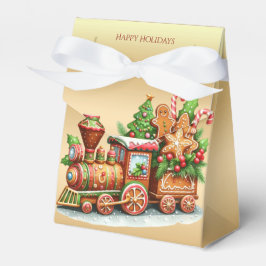 Caja Para Regalos Gingerbread Train Holiday Box