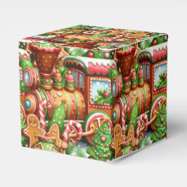 Caja Para Regalos Gingerbread Train Holiday Box