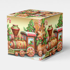 Caja Para Regalos Gingerbread Train Holiday Box