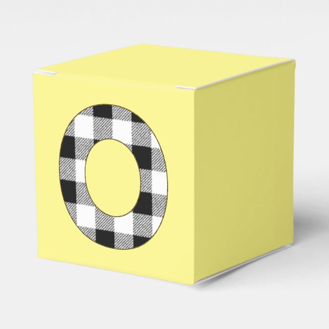 Caja Para Regalos Gingham Check O (Costado Anverso)
