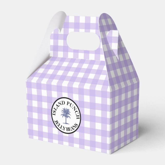 Caja Para Regalos Gingham Island Punch Jelly Beans (Front Side)
