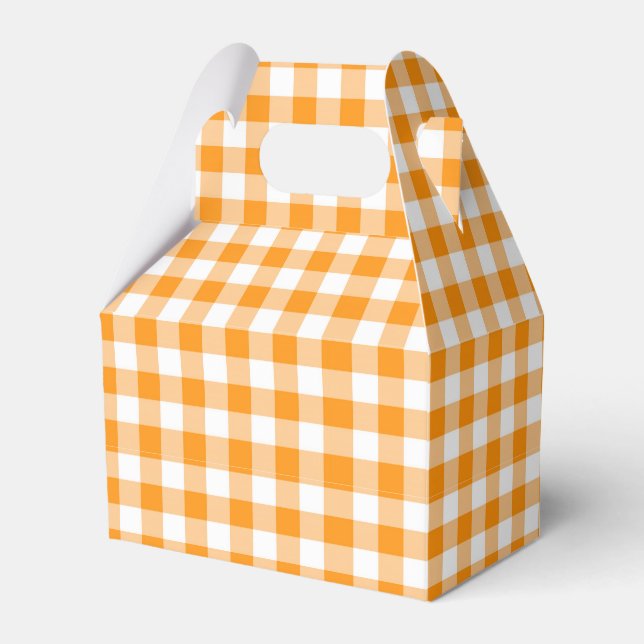Caja Para Regalos Gingham naranja (Front Side)