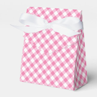 Caja Para Regalos Gingham Retro Rosa Fucsia